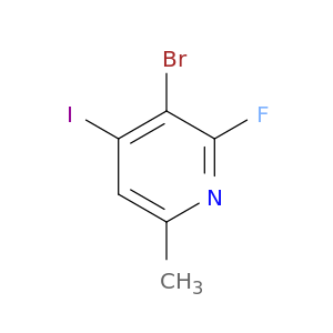 3-Bromo-2-fluoro-4-iodo-6-methylpyridine