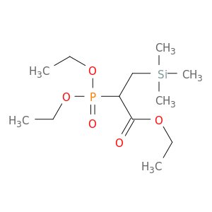 Propanoic acid, 2-(diethoxyphosphinyl)-3-(trimethylsilyl)-, ethyl ester