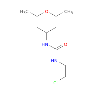 Urea,N-(2-chloroethyl)-N'-(tetrahydro-2,6-dimethyl-2H-pyran-4-yl)-