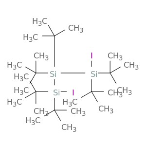 Trisilane, 1,1,2,2,3,3-hexakis(1,1-dimethylethyl)-1,3-diiodo-
