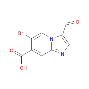 咪唑[1,2-a]吡啶-7-羧酸,6-溴-3-甲酰基-