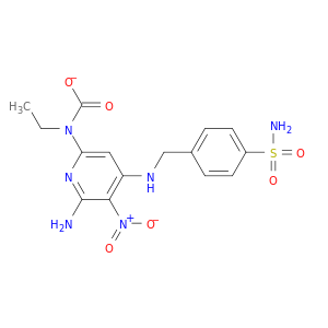 ethyl{6-amino-5-nitro-4-[(4-sulfamoylbenzyl)amino]pyridin-2-yl}carbamate