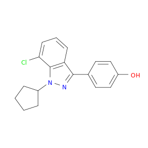 Phenol, 4-(7-chloro-1-cyclopentyl-1H-indazol-3-yl)-