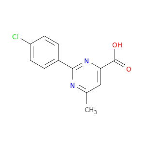2-(4-氯苯基)-6-甲基嘧啶-4-羧酸