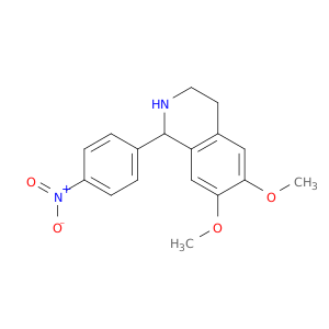 Isoquinoline,1,2,3,4-tetrahydro-6,7-dimethoxy-1-(4-nitrophenyl)-