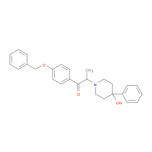 1-Propanone,2-(4-hydroxy-4-phenyl-1-piperidinyl)-1-[4-(phenylmethoxy)phenyl]-
