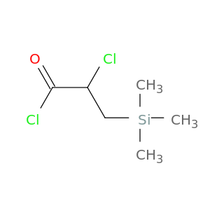 Propanoyl chloride, 2-chloro-3-(trimethylsilyl)-