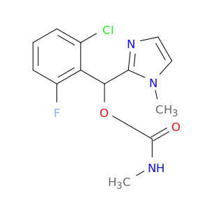 1H-Imidazole-2-methanol,a-(2-chloro-6-fluorophenyl)-1-methyl-,methylcarbamate (ester) (9CI)