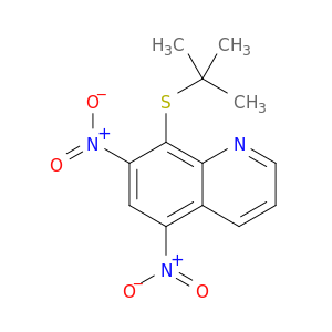 Quinoline, 8-[(1,1-dimethylethyl)thio]-5,7-dinitro-