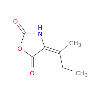 2,5-Oxazolidinedione, 4-(1-methylpropylidene)-, (E)-