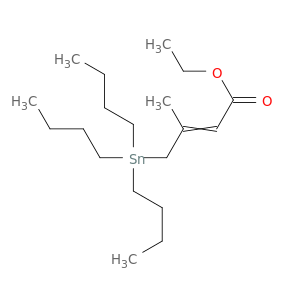 2-Butenoic acid, 3-methyl-4-(tributylstannyl)-, ethyl ester