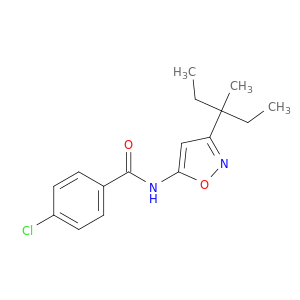 Benzamide, 4-chloro-N-[3-(1-ethyl-1-methylpropyl)-5-isoxazolyl]-