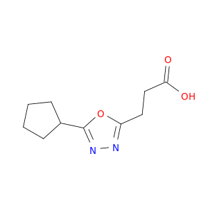 3-(5-Cyclopentyl-1,3,4-oxadiazol-2-yl)propanoic Acid