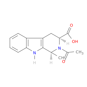 1H-Pyrido[3,4-b]indole-3-carboxylicacid, 2-acetyl-2,3,4,9-tetrahydro-1-methyl-, (1S-cis)- (9CI)