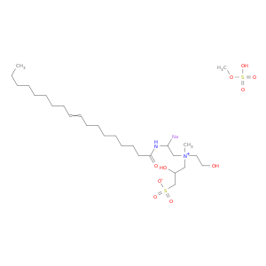 1-丙氨酸,2-羟基-N-(2-羟基乙基)-N-甲基-N-[2-[(1-氧代-9-十八加入-1-基)氨基]乙基]-3-磺基,甲基硫酸盐,钠盐(1：1：1)