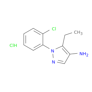 1-(2-氯苯基)-5-乙基-1H-吡唑-4-胺盐酸