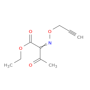 Butanoic acid, 3-oxo-2-[(2-propynyloxy)imino]-, ethyl ester