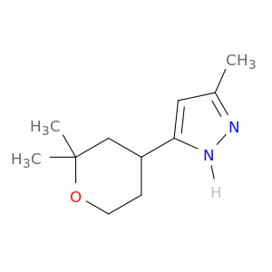 1H-Pyrazole, 3-methyl-5-(tetrahydro-2,2-dimethyl-2H-pyran-4-yl)-