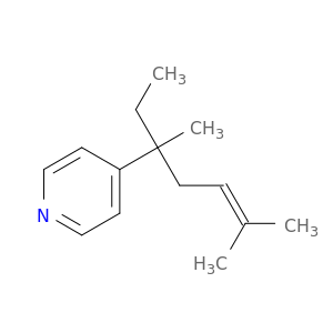 Pyridine,4-(1-ethyl-1,4-dimethyl-3-penten-1-yl)-