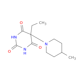 2,4,6(1H,3H,5H)-Pyrimidinetrione,5-ethyl-5-(4-methyl-1-piperidinyl)-