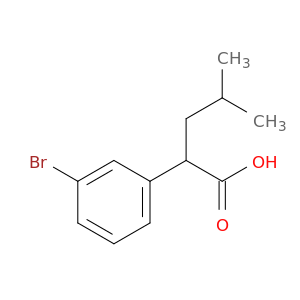 2-(3-Bromophenyl)-4-methylpentanoic Acid