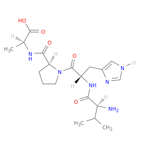 L-Alanine, N-[1-(N-L-valyl-L-histidyl)-L-prolyl]-