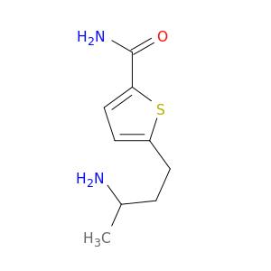 2-Thiophenecarboxamide, 5-(3-aminobutyl)-