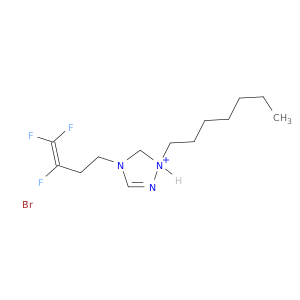 1H-1,2,4-Triazolium, 1-heptyl-4-(3,4,4-trifluoro-3-butenyl)-, bromide