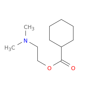 Cyclohexanecarboxylic acid, 2-(dimethylamino)ethyl ester