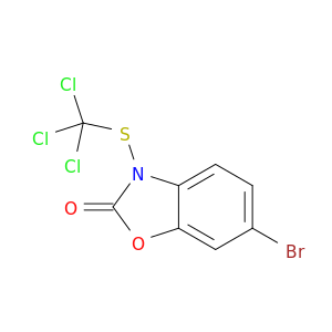 6-bromo-3-[(trichloromethyl)sulfanyl]-1,3-benzoxazol-2(3h)-one