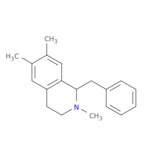 Isoquinoline, 1,2,3,4-tetrahydro-2,6,7-trimethyl-1-(phenylmethyl)-