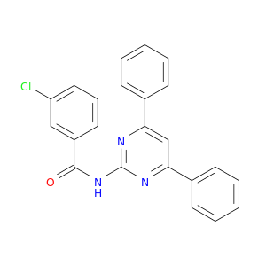 Benzamide, 3-chloro-N-(4,6-diphenyl-2-pyrimidinyl)-