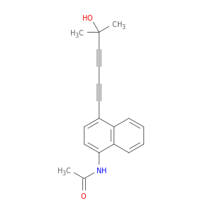 Acetamide, N-[4-(5-hydroxy-5-methyl-1,3-hexadiynyl)-1-naphthalenyl]-