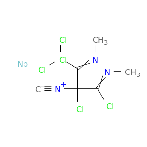 Niobium, trichlorobis[chloro(methylimino)methyl](isocyanomethane)-