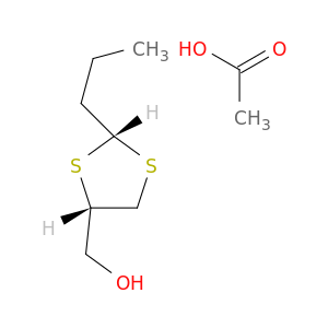 1,3-Dithiolane-4-methanol, 2-propyl-, acetate, cis-