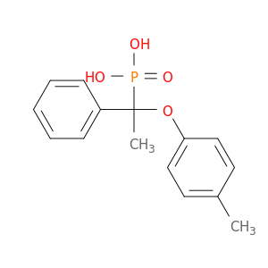 Phosphonic acid, [1-(4-methylphenoxy)-1-phenylethyl]-