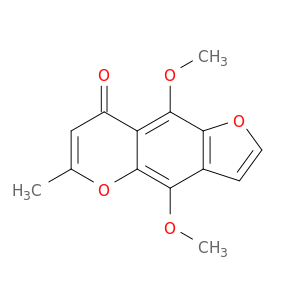 8H-Furo[2,3-g][1]benzopyran-8-one, 4,9-dimethoxy-6-methyl-