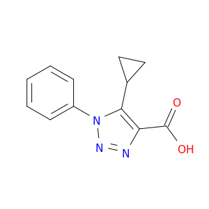 5-Cyclopropyl-1-phenyl-1H-1,2,3-triazole-4-carboxylic acid