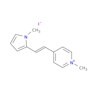 吡啶,1-甲基-4-[(1E)-2-(1-甲基-1H-吡咯-2-基)乙烯基]-,碘化物(1：1)