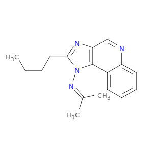 1H-Imidazo[4,5-c]quinolin-1-amine, 2-butyl-N-(1-methylethylidene)-