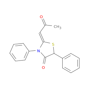 4-Thiazolidinone, 2-(2-oxopropylidene)-3,5-diphenyl-, (2Z)-