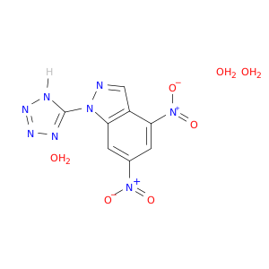 1H-Indazole, 4,6-dinitro-1-(1H-tetrazol-5-yl)-, trihydrate