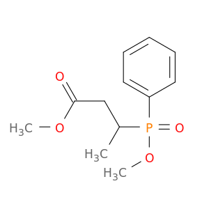 Butanoic acid, 3-(methoxyphenylphosphinyl)-, methyl ester