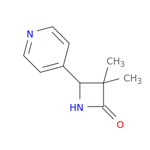 3,3-dimethyl-4-(pyridin-4-yl)azetidin-2-one