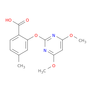 Benzoic acid, 2-[(4,6-dimethoxy-2-pyrimidinyl)oxy]-4-methyl-