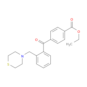 4'-CARBOETHOXY-2-THIOMORPHOLINOMETHYLBENZOPHENONE