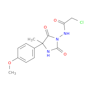 2-Chloro-N-(4-(4-methoxyphenyl)-4-methyl-2,5-dioxoimidazolidin-1-yl)acetamide