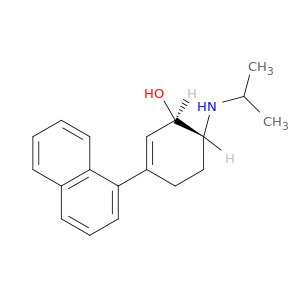 2-Cyclohexen-1-ol, 6-[(1-methylethyl)amino]-3-(1-naphthalenyl)-, trans-