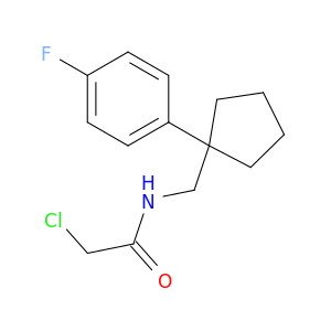 2-chloro-N-{[1-(4-fluorophenyl)cyclopentyl]methyl}acetamide