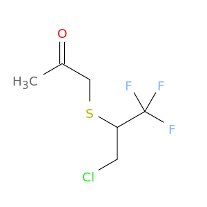 2-Propanone, 1-[[1-(chloromethyl)-2,2,2-trifluoroethyl]thio]-